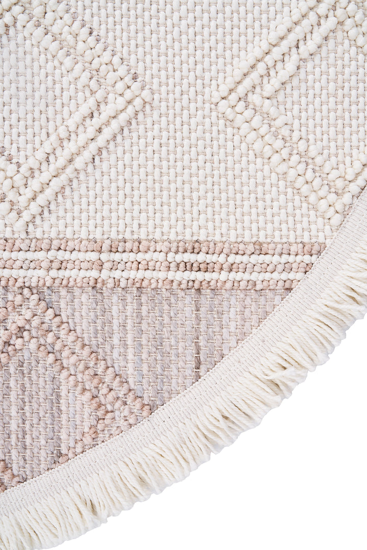 Dolce Vita Halı Bohem 381 Ash Modern Yuvarlak Halı