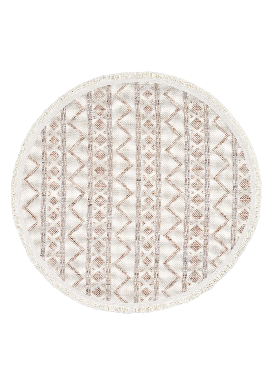 Dolce Vita Halı Bohem 384 Mocha Modern Yuvarlak Halı