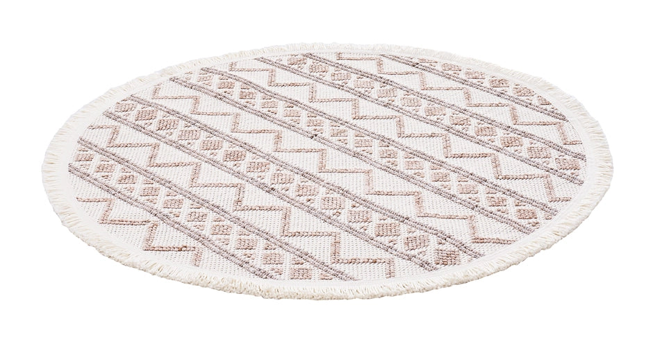 Dolce Vita Halı Bohem 384 Mocha Modern Yuvarlak Halı