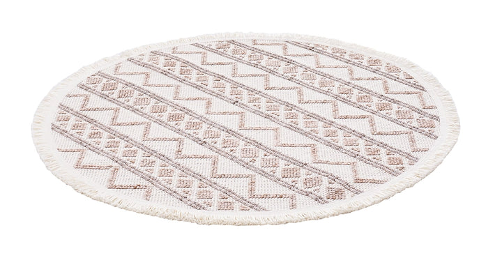 Dolce Vita Halı Bohem 384 Mocha Modern Yuvarlak Halı