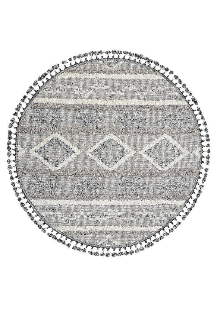 Dolce Vita Halı Jakarta 457 Navy Blue Yuvarlak Halı