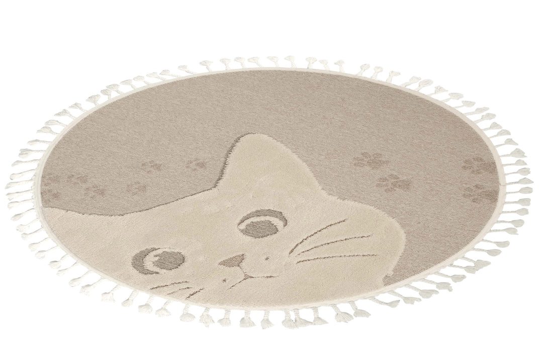 Dolce Vita Halı Kids 477 Cats Yuvarlak Halı Çocuk Odası Halısı