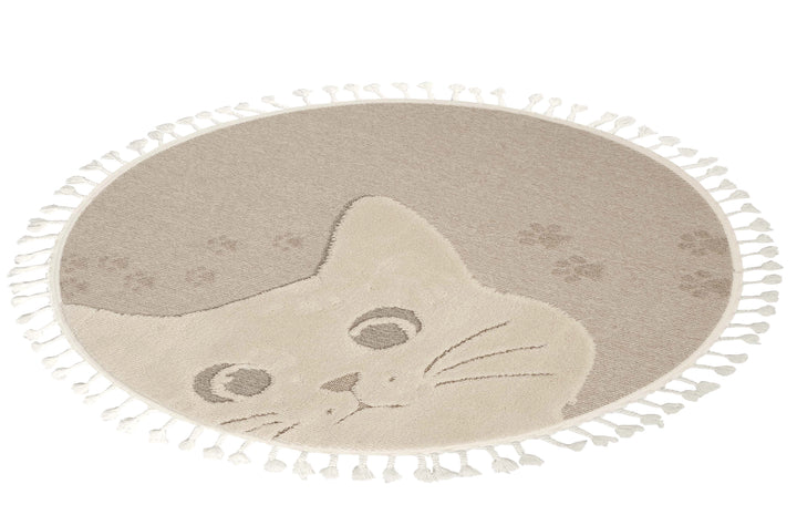 Dolce Vita Halı Kids 477 Cats Yuvarlak Halı Çocuk Odası Halısı