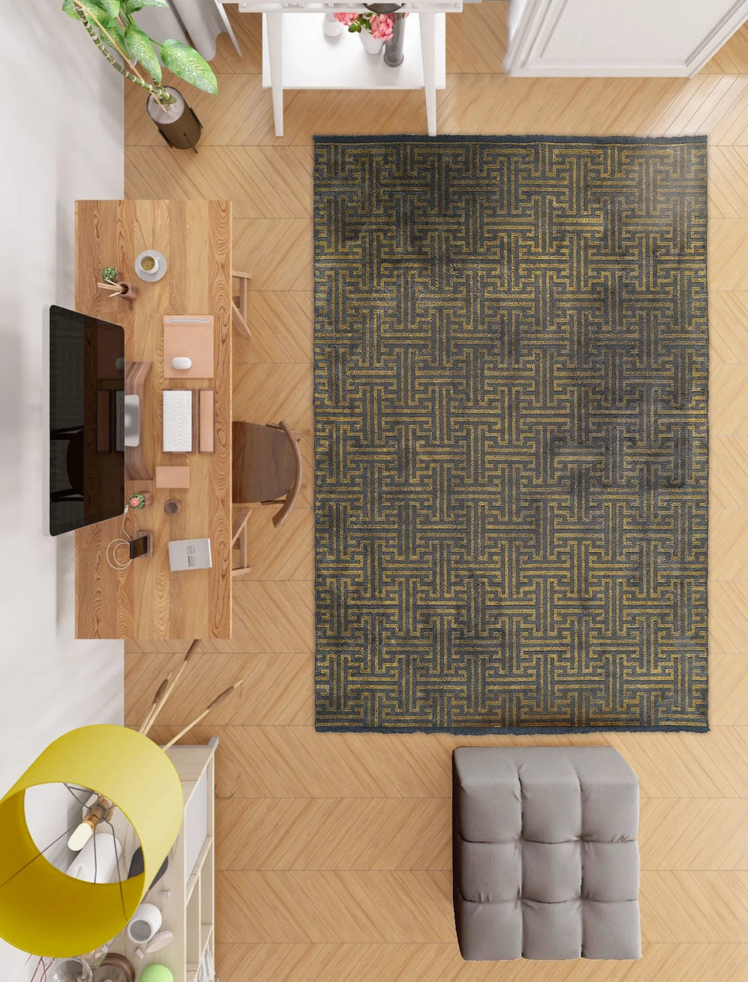 Dolce Vita Halı Teos 501 Gold Şönil Kilim