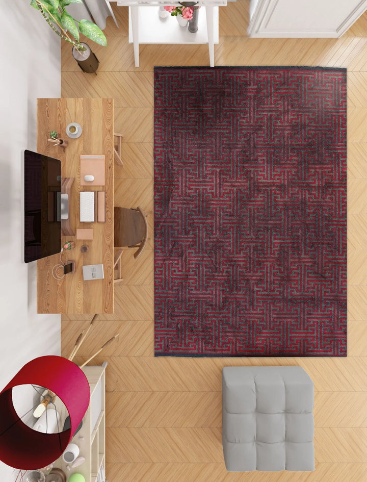 Dolce Vita Halı Teos 501 Red Şönil Kilim