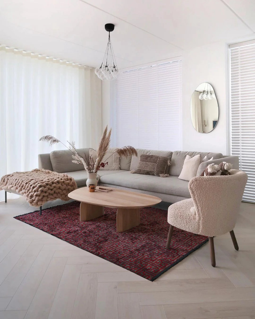 Dolce Vita Halı Teos 501 Red Şönil Kilim